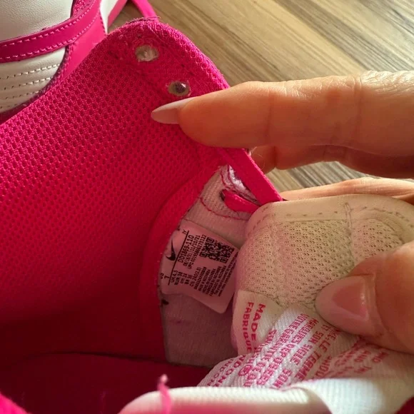 Nike Women's Sneakers - Hot Pink and White - Picture 8 of 10